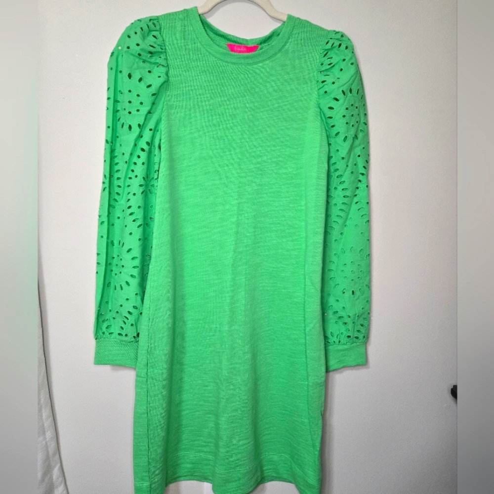 💚 Lilly Pulitzer💚 Jasona green eyelet dress XS